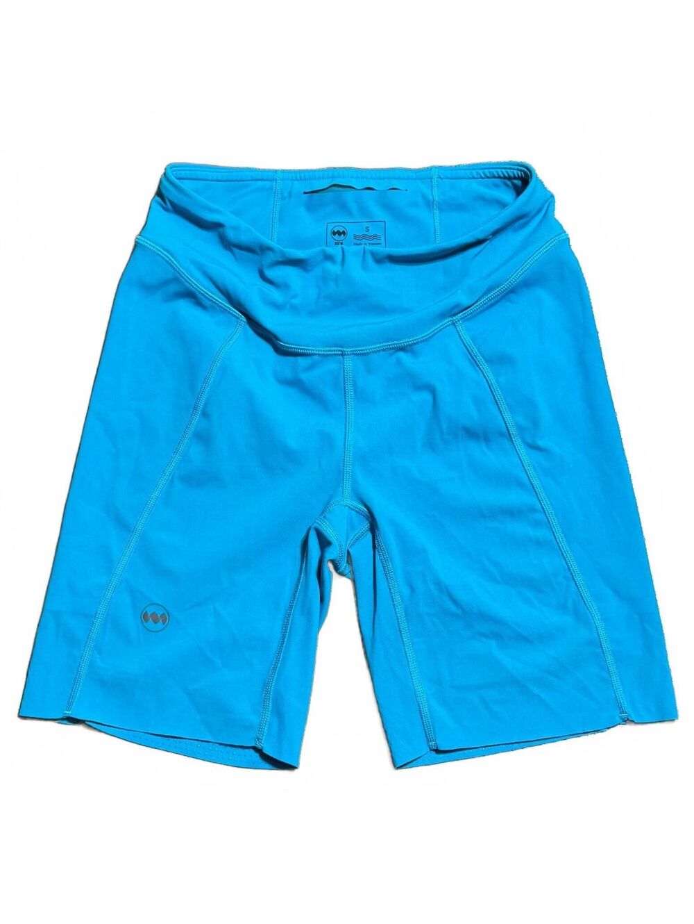 Janji Groundwork Pace 7" Shorts Womens S Blue Running Bike Gorpcore Compression